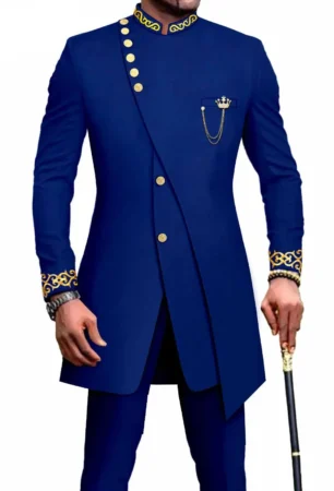New Casual Men’s Slim Two-Piece Suit Set